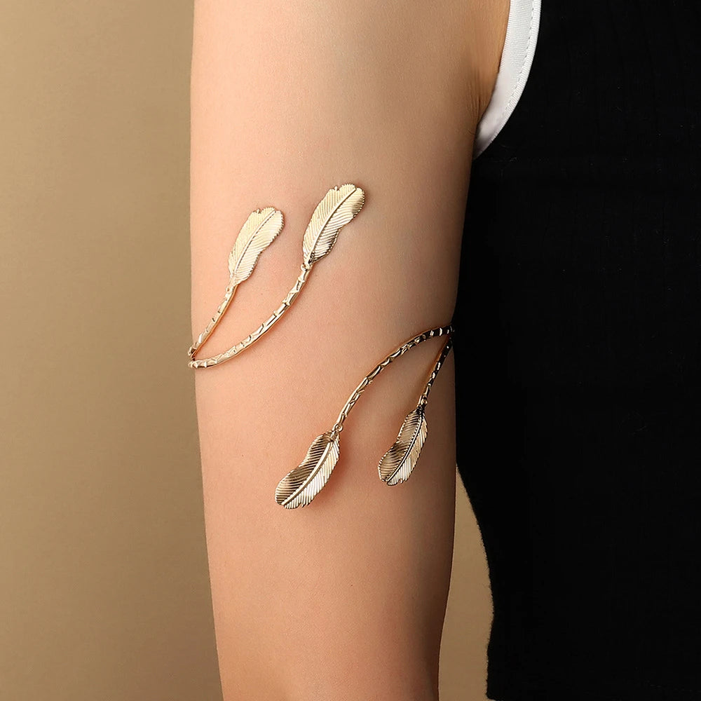 "Boho Butterfly upper Leaf Arm Chain"