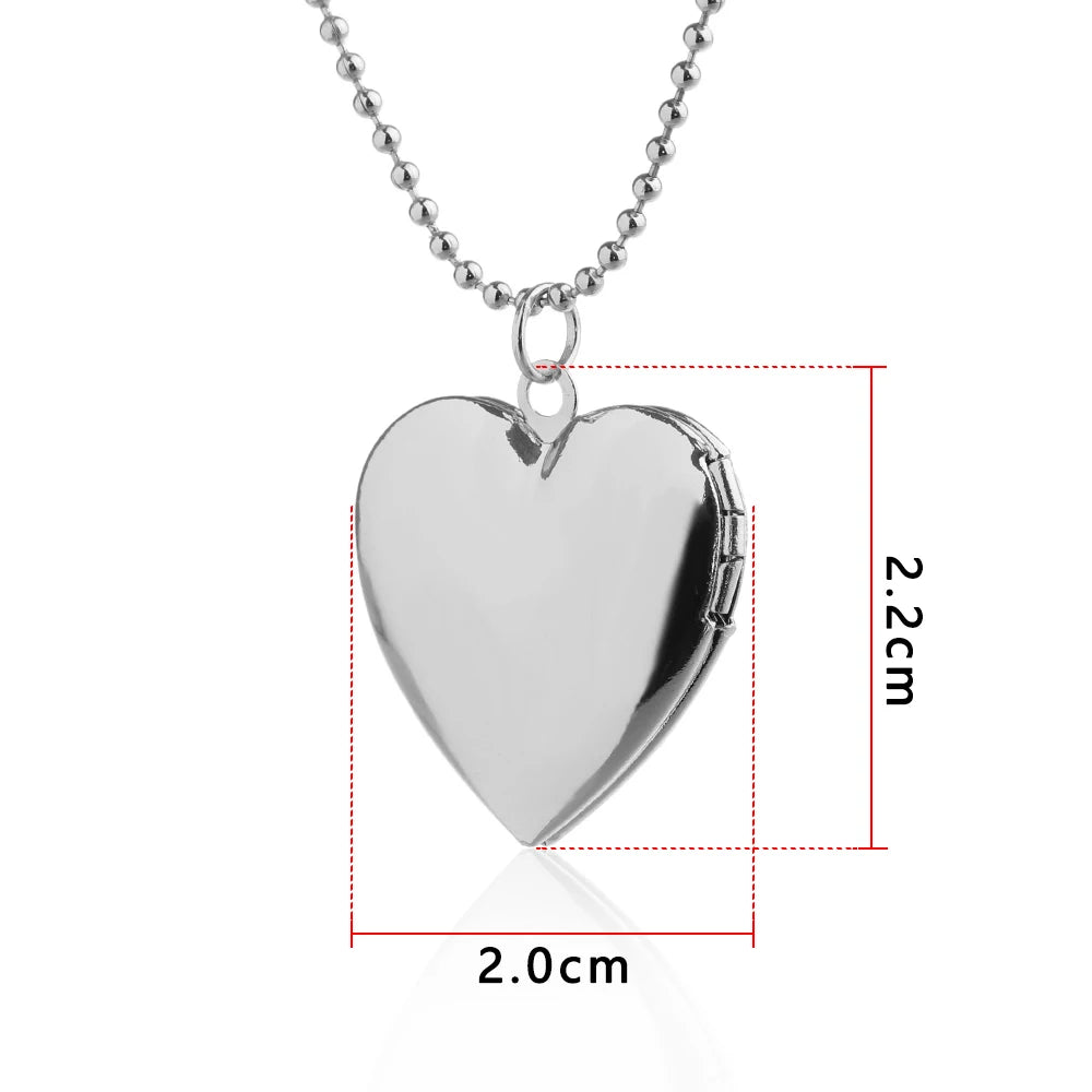 "Heart-Shaped Photo Locket"