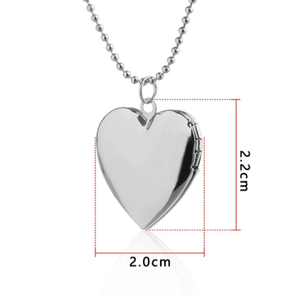 "Heart-Shaped Photo Locket"