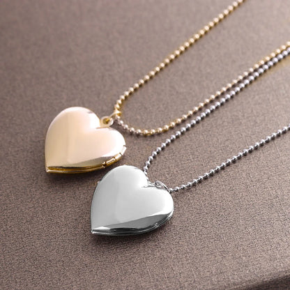 "Heart-Shaped Photo Locket"