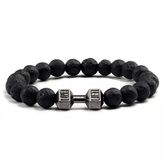 "Bracelet en pierre volcanique" 