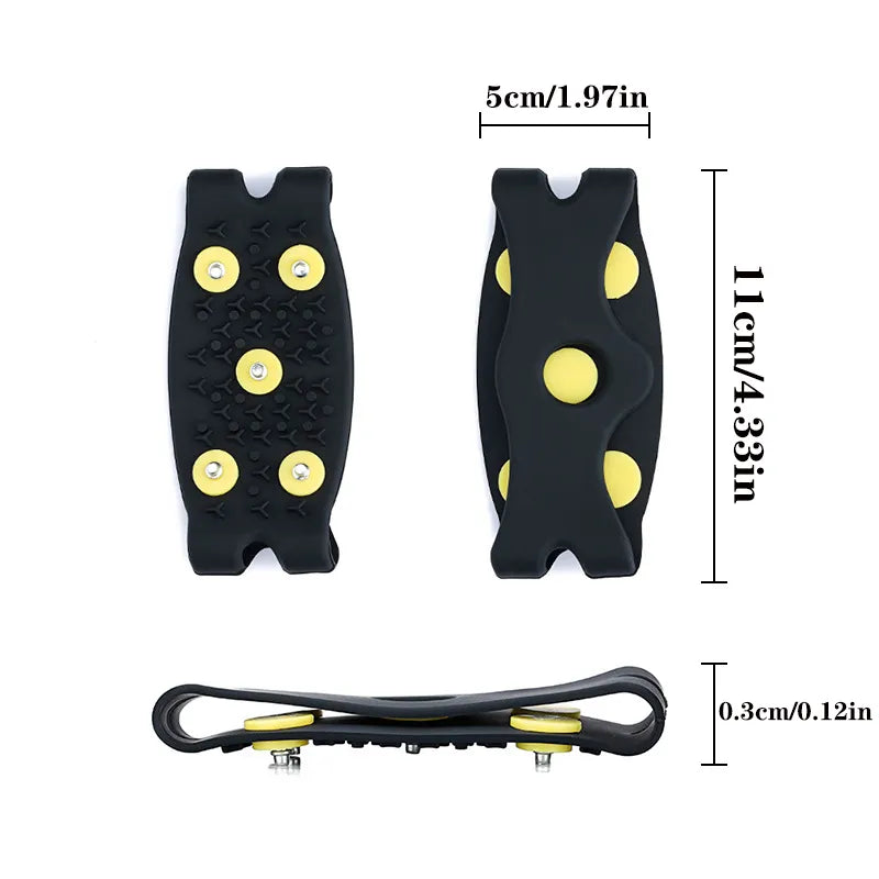"Ice Grip Silicone Traction Cleats