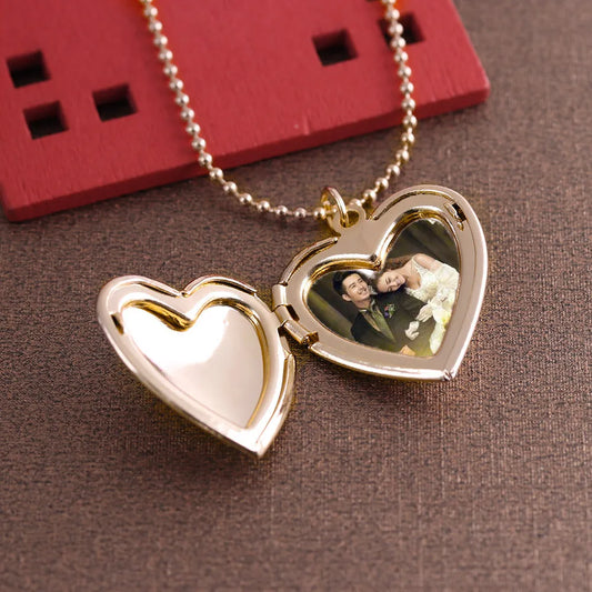 "Heart-Shaped Photo Locket"