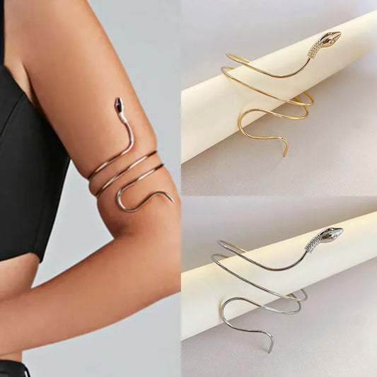 "Serpentine Elegance Arm Cuff"