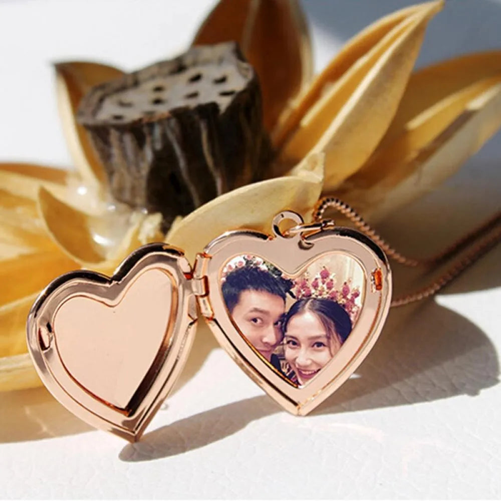 "Heart-Shaped Photo Locket"