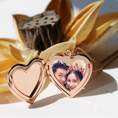 "Heart-Shaped Photo Locket"
