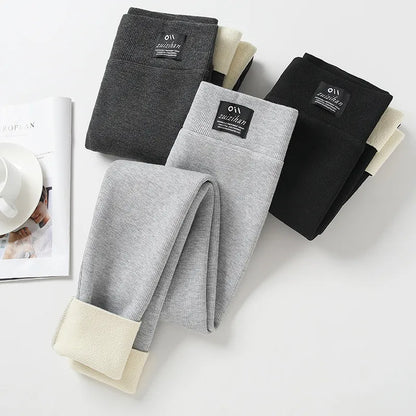 Winter Fleece Lined Leggings Women
