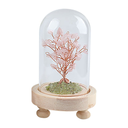 Natural Crystal Aquamarin Stone Tree