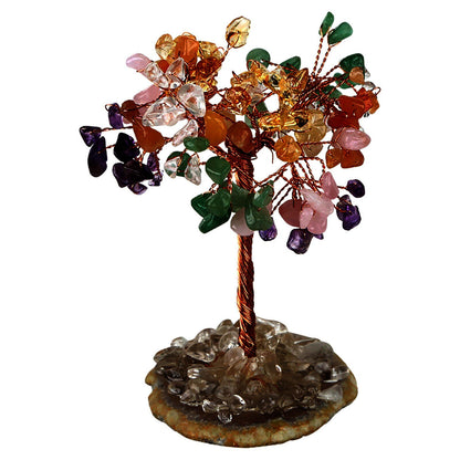 Natural Crystal Aquamarin Stone Tree