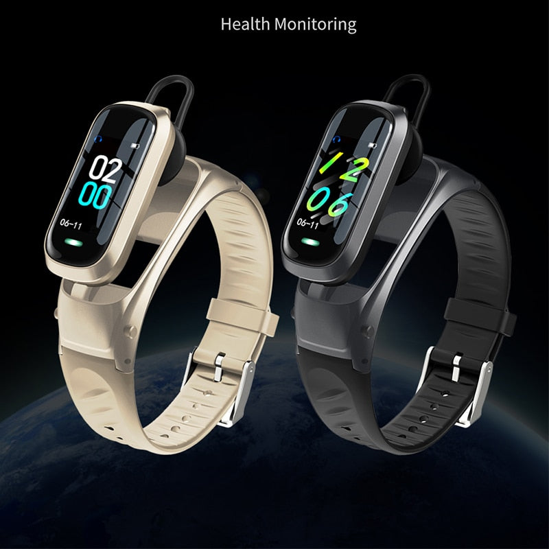2-in-1 Smart Bracelet With Bluetooth Earphone