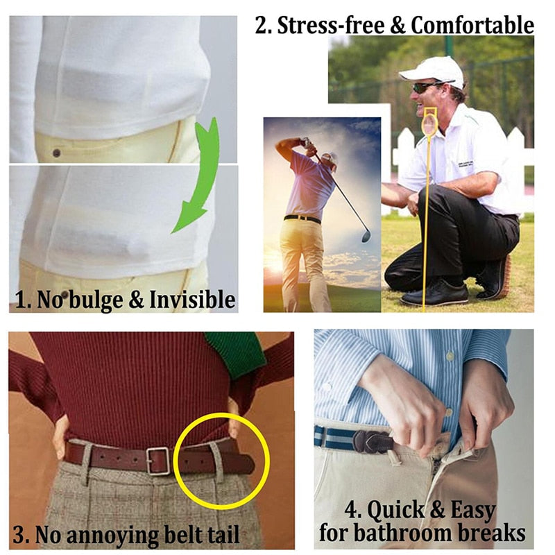 Buckle-Free Waist Invisible Elastic Belt