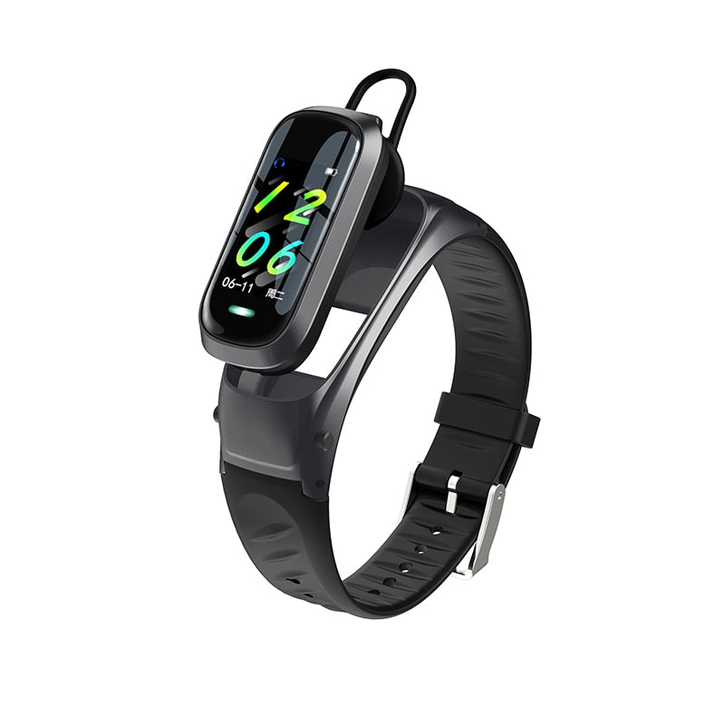 2-in-1 Smart Bracelet With Bluetooth Earphone