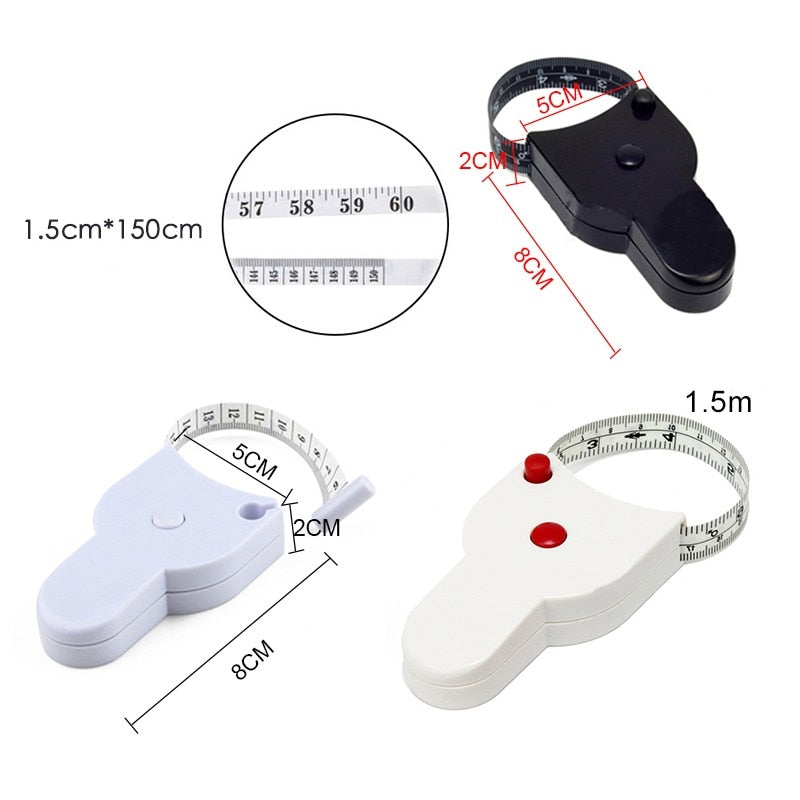 BODY MEASURE TAPE 60 INCH (150CM), AUTOMATIC  TAPE WITH CM/INCH