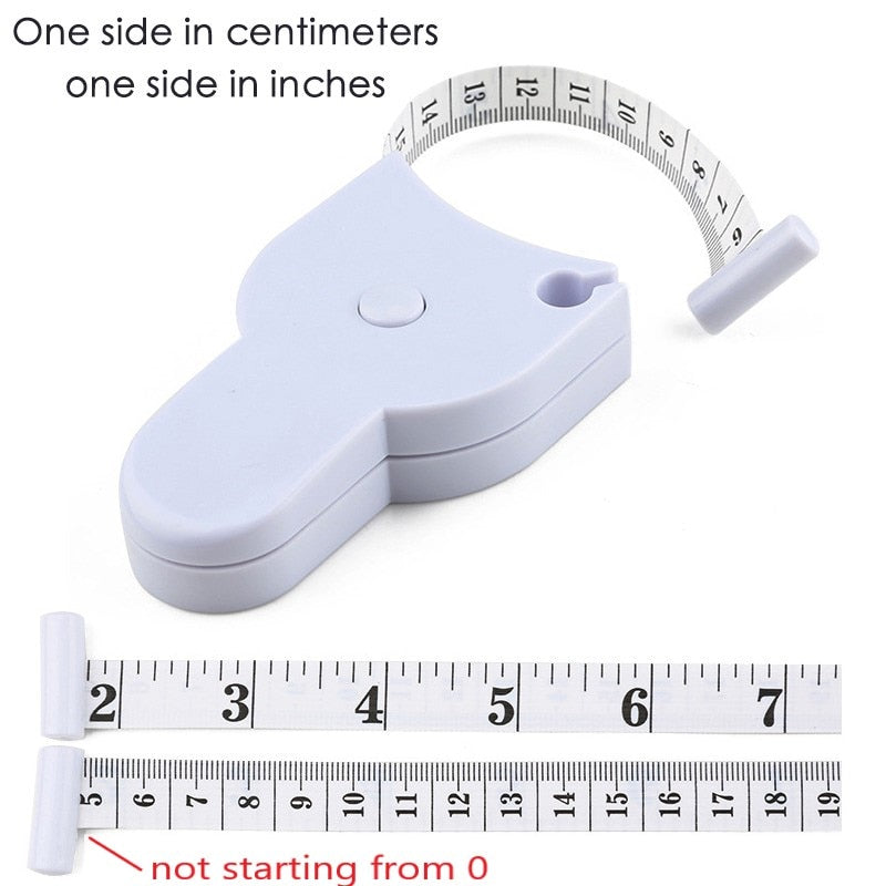BODY MEASURE TAPE 60 INCH (150CM), AUTOMATIC  TAPE WITH CM/INCH